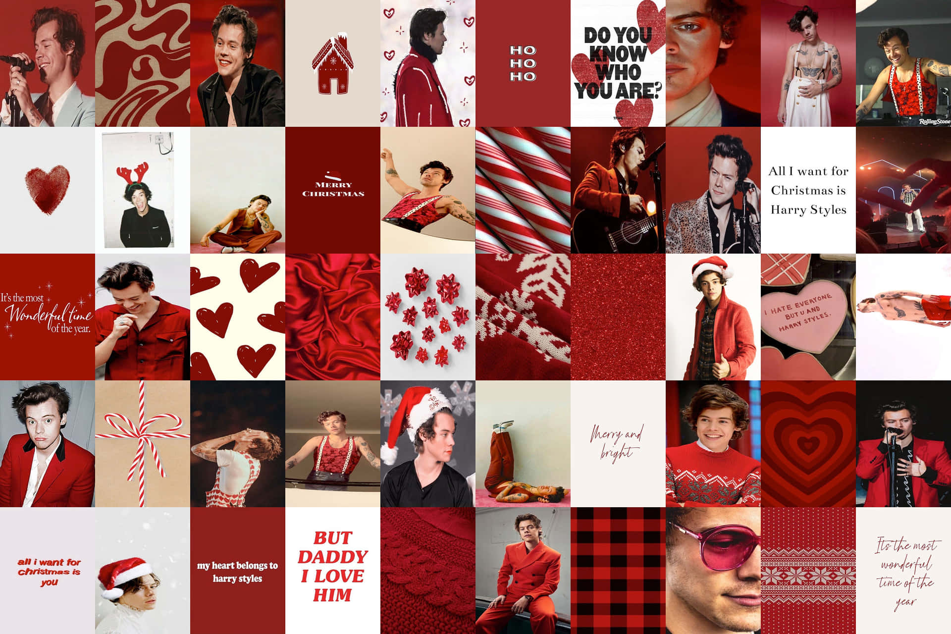 Einefesselnde Collage Von Harry Styles' Leben Und Arbeit Wallpaper