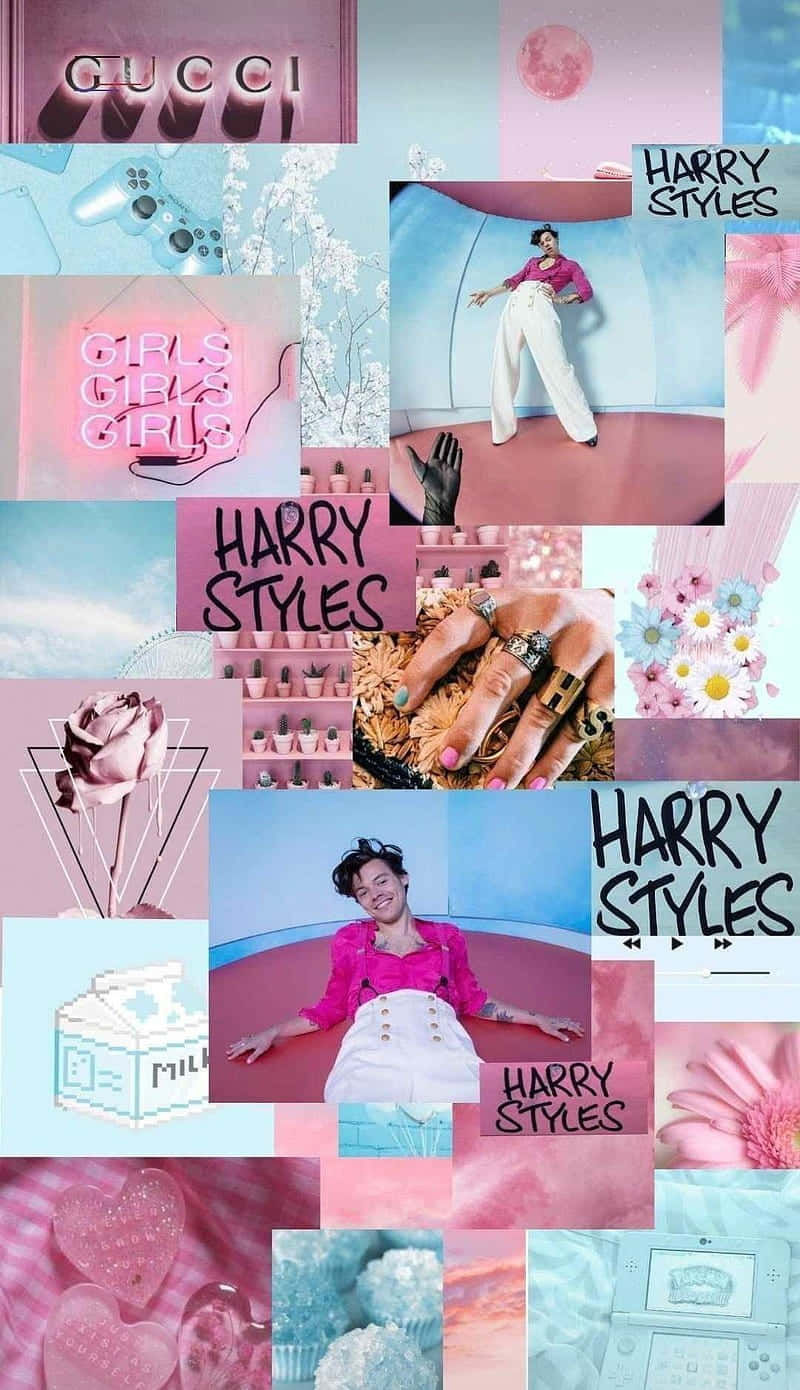 Harry Styles Fine Line Collage Wallpaper