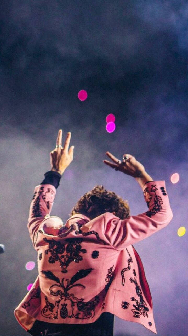 Harry Styles Peace Sign Wallpaper
