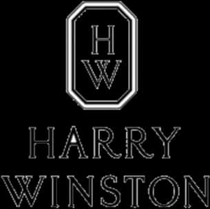 Harry Winston Logo Blackand White PNG