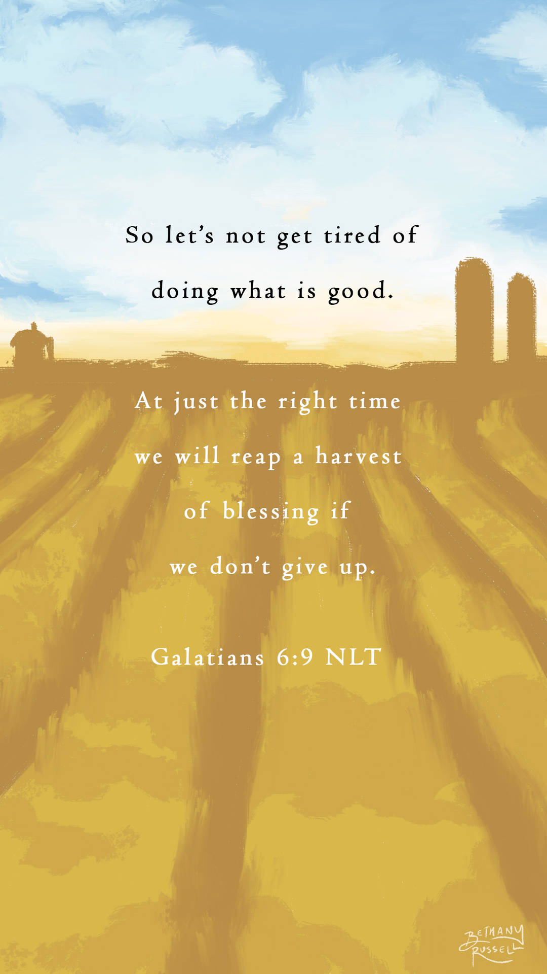 Harvest_of_ Blessing_ Galatians_6_9 Wallpaper