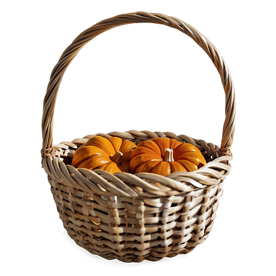 Harvest Pumpkin Basket Png Xad PNG