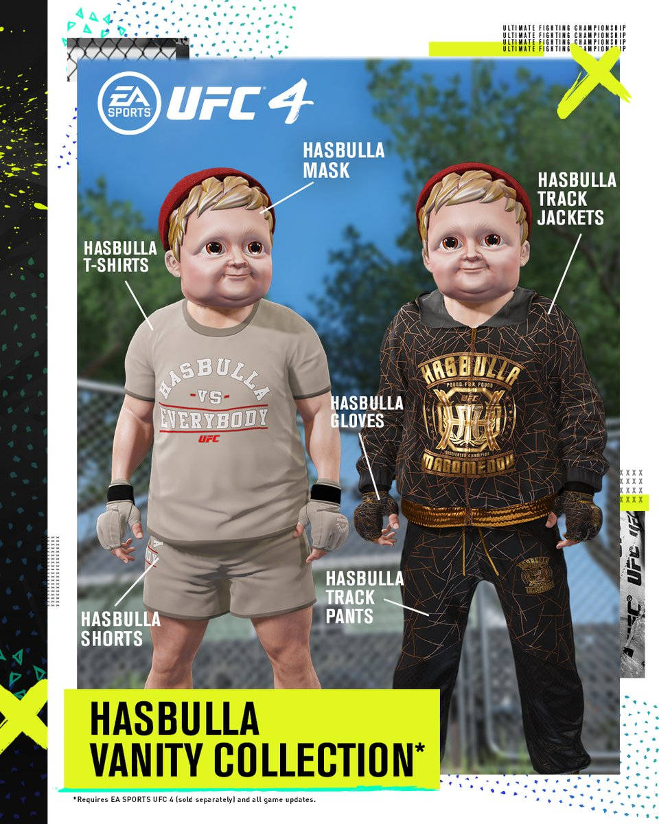Hasbulla UFC Vanity Collection er en serie af stilfulde baggrunde. Wallpaper