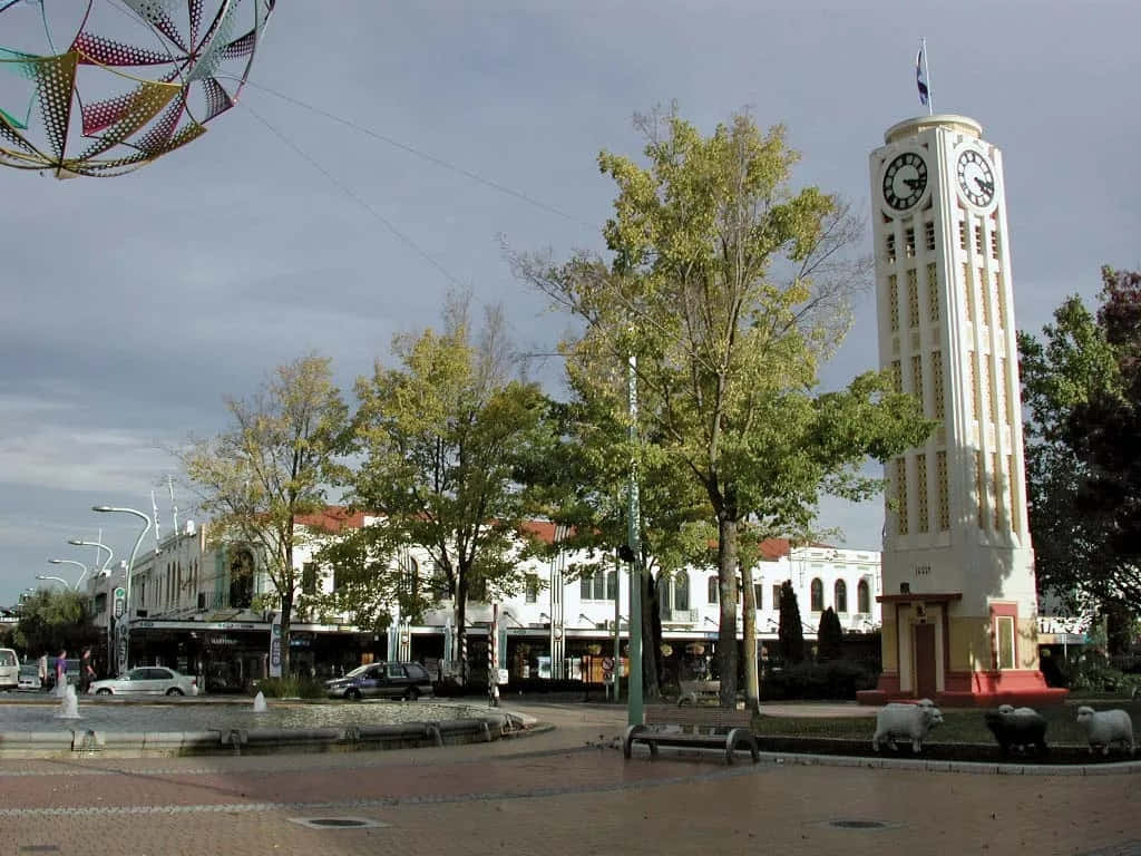 Hastings Clock Tower New Zealand Wallpaper