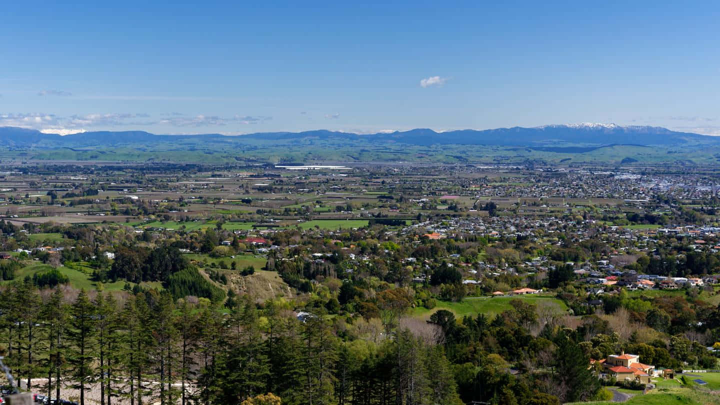 Hastings_ New_ Zealand_ Aerial_ View Wallpaper