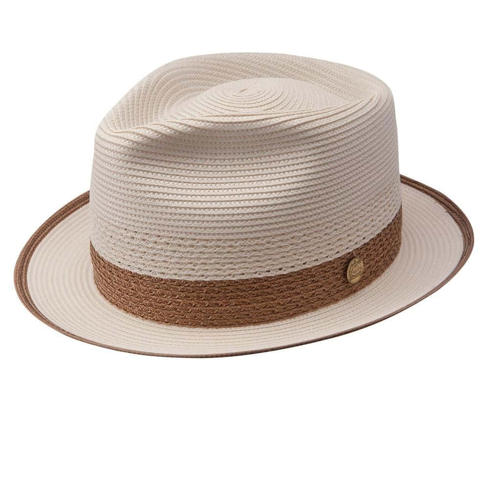 Stylish Hat on a Wooden Surface Wallpaper