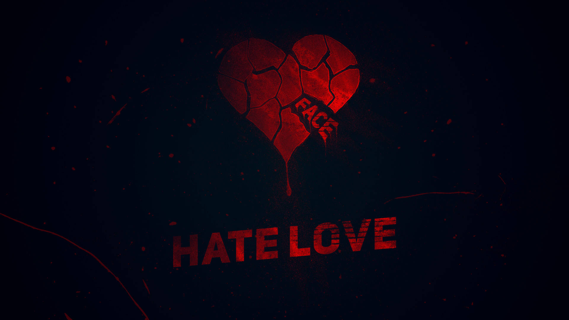 Hate Love Broken Heart Wallpaper