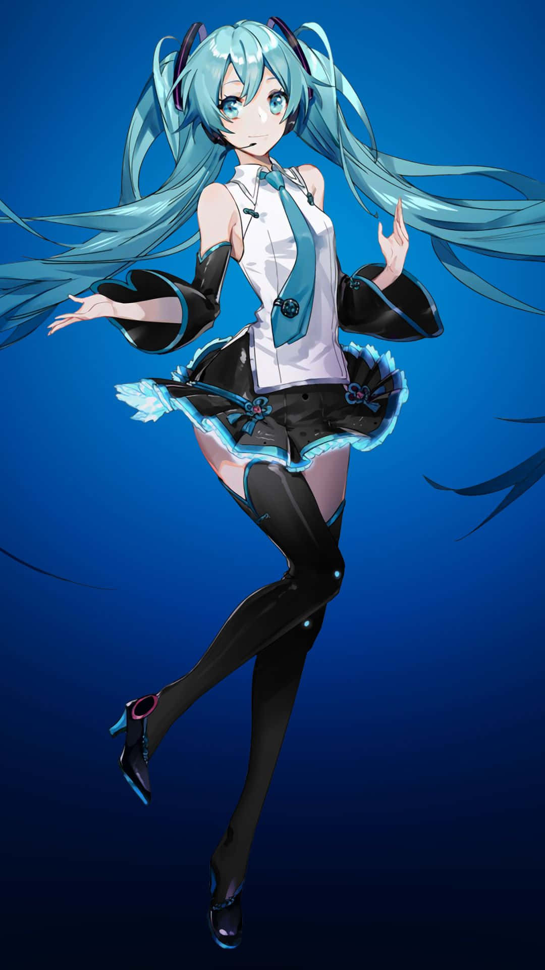 Let the digital world of Hatsune Miku come to you with this phone! Wallpaper