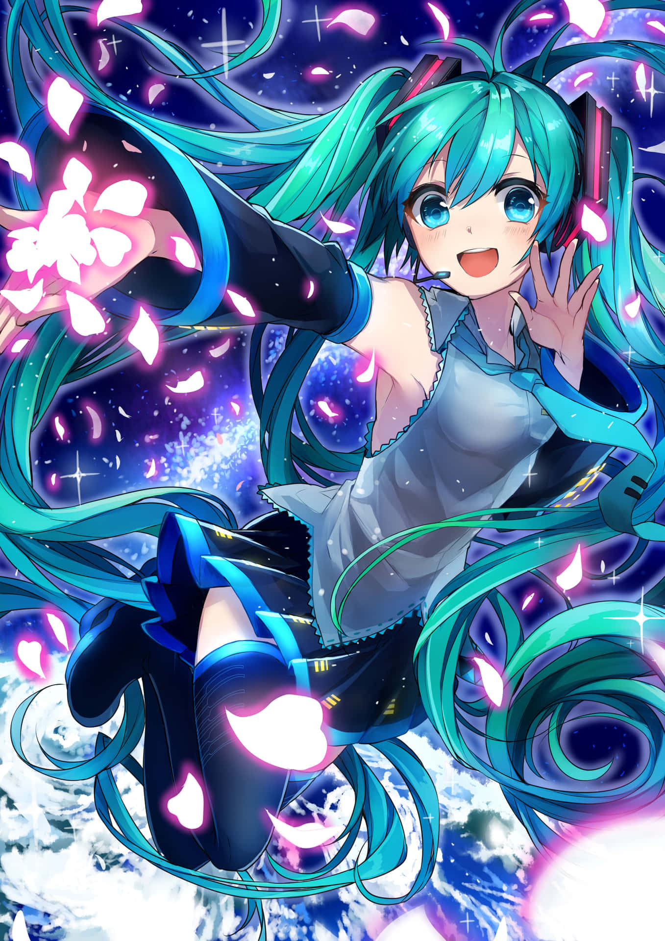 Get Ready to Take Your Anime Obsession Anywhere with Hatsune Miku's Very Own Phone Wallpaper