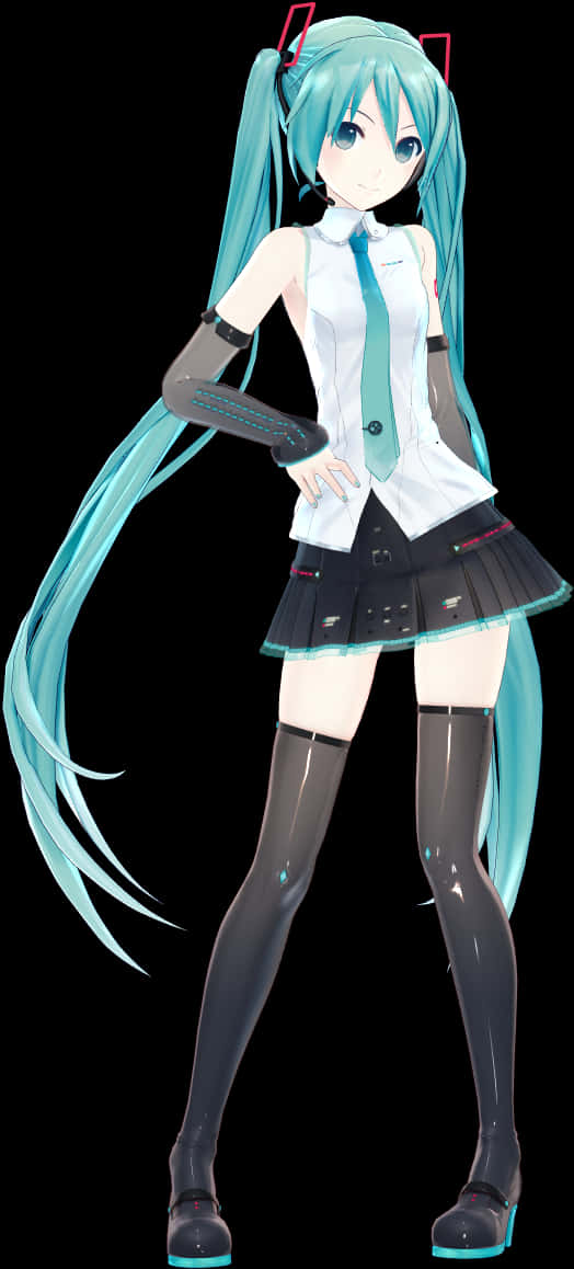 Hatsune Miku Vocaloid Character PNG