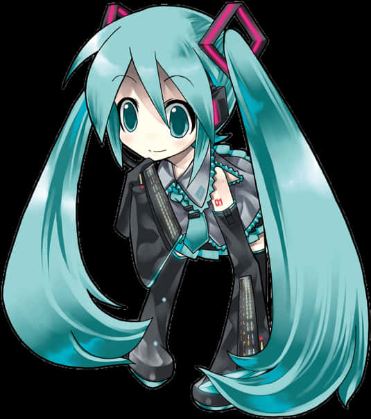 Hatsune Miku Vocaloid Character PNG