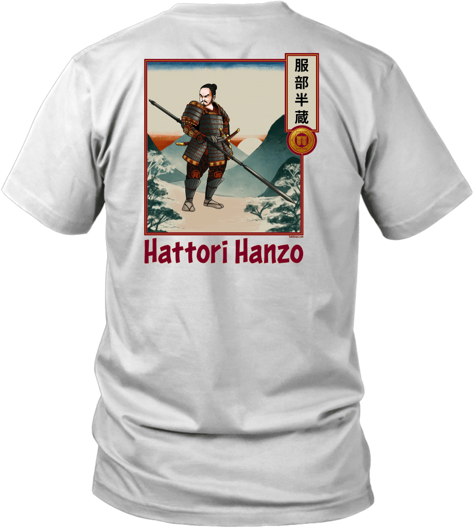 Hattori Hanzo Samurai T Shirt Design PNG