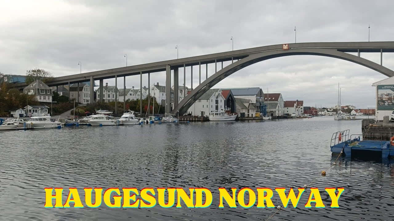Haugesund Norway Bridge Marina View Wallpaper
