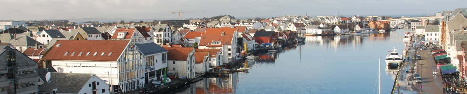 Haugesund Waterfront Panorama Wallpaper