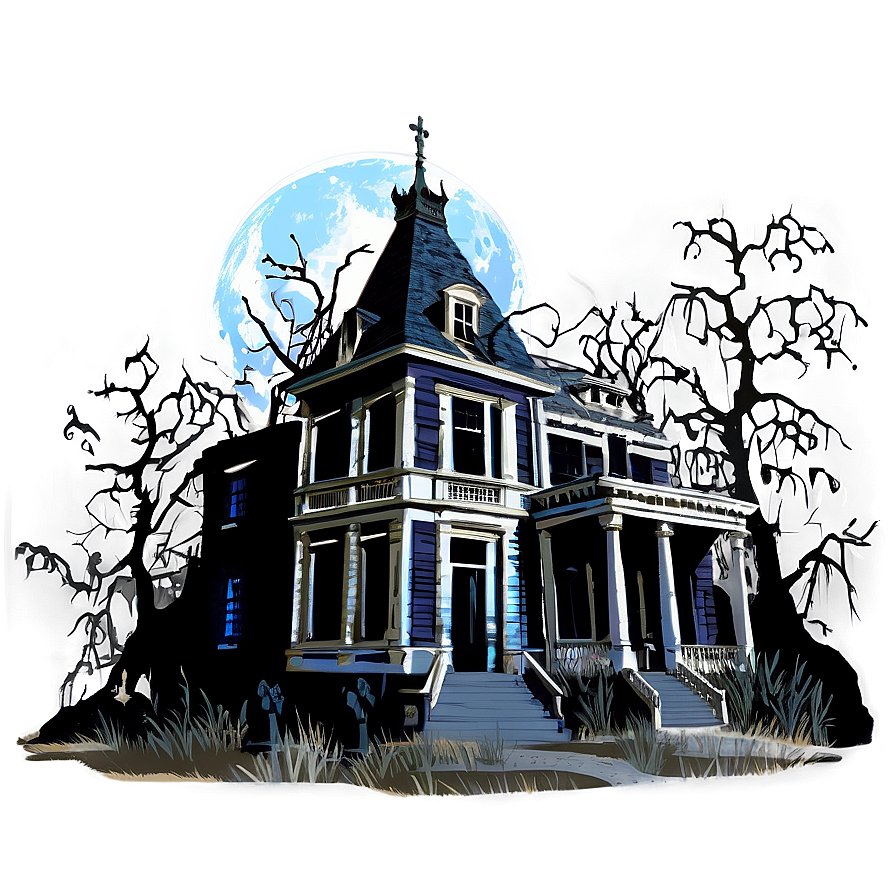 Haunted Dark Mansion Png Acn49 PNG