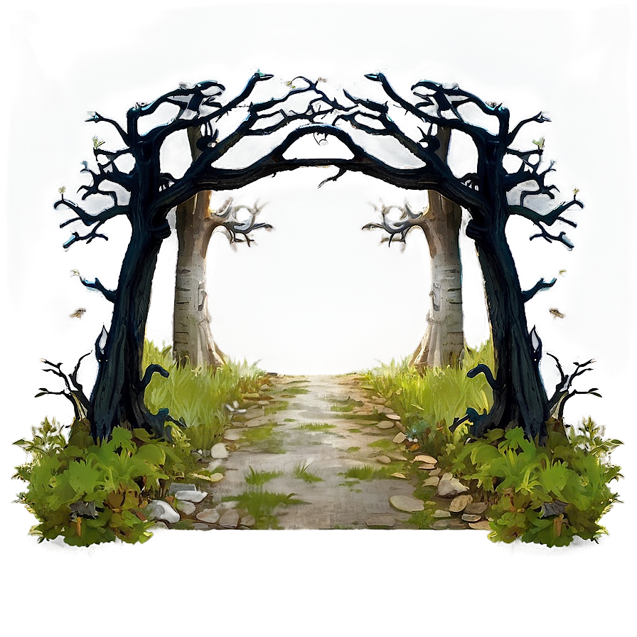 Haunted Forest Path Png Teb PNG