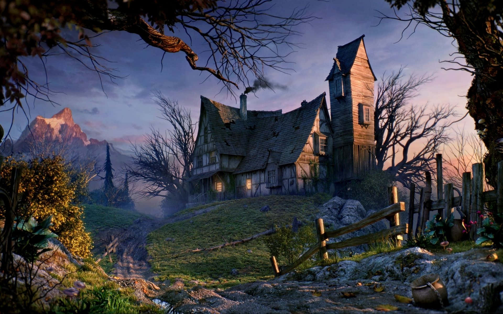 Enter at your own risk! A haunted house awaits the brave and daring.