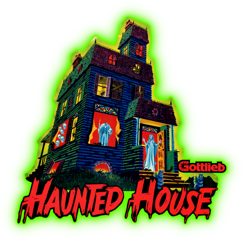 Haunted House Artwork Gottlieb PNG