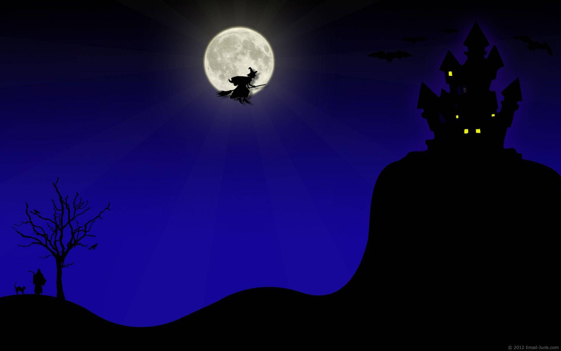 Skræm natten bort med en Halloween Haunted House Adventure! Wallpaper