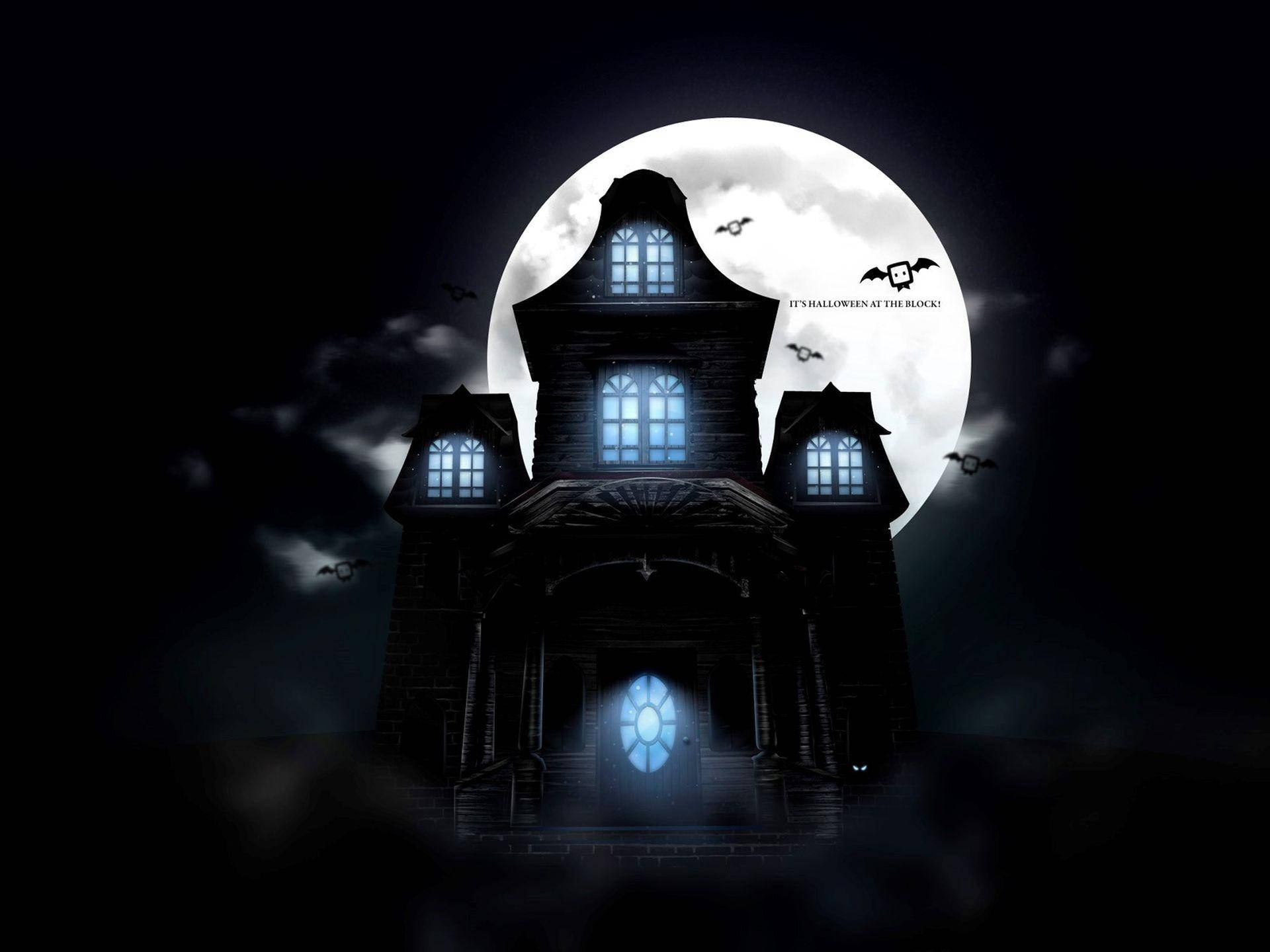 Creavisiones Aterradoras Con Una Casa Embrujada Este Halloween Fondo de pantalla