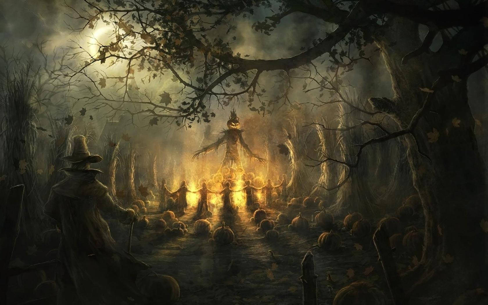 Exploralos Oscuros Secretos De La Casa Embrujada Este Halloween. Fondo de pantalla