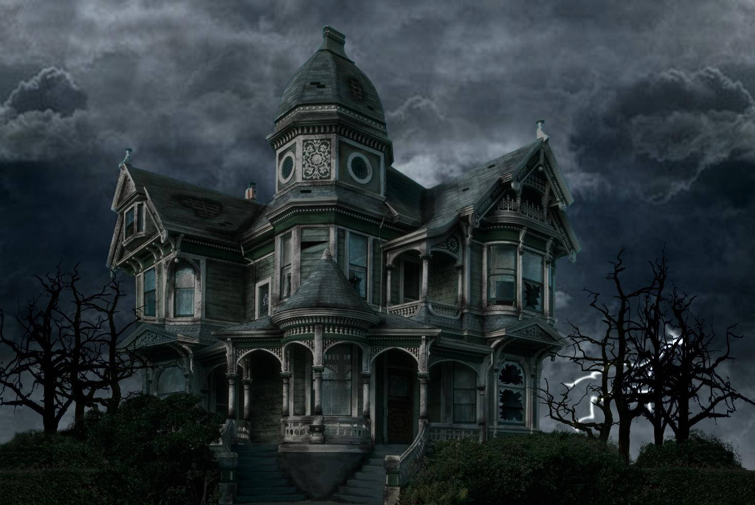 Atrévetea Visitar La Casa Embrujada Este Halloween. Fondo de pantalla