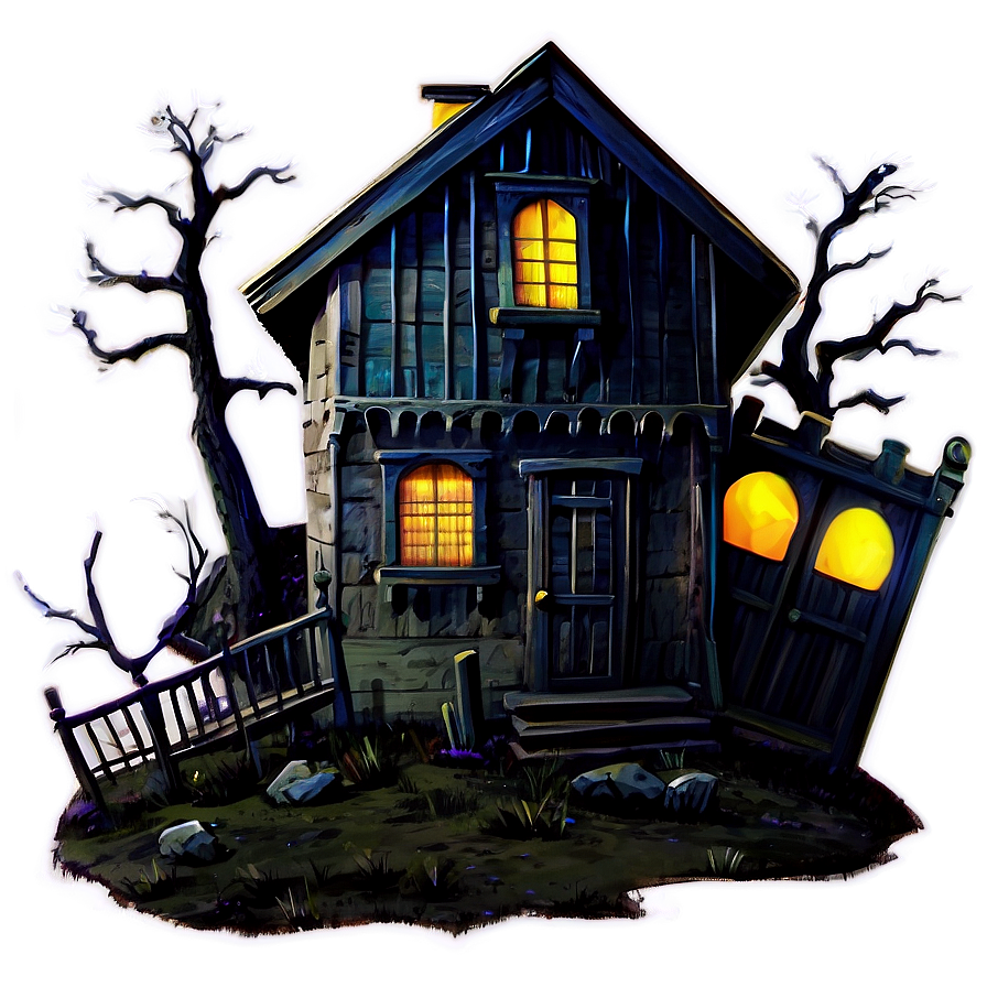 Haunted_ House_ Illustration.png PNG