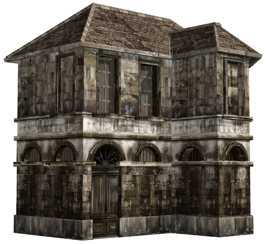 Haunted_ House_ Model_ Render PNG