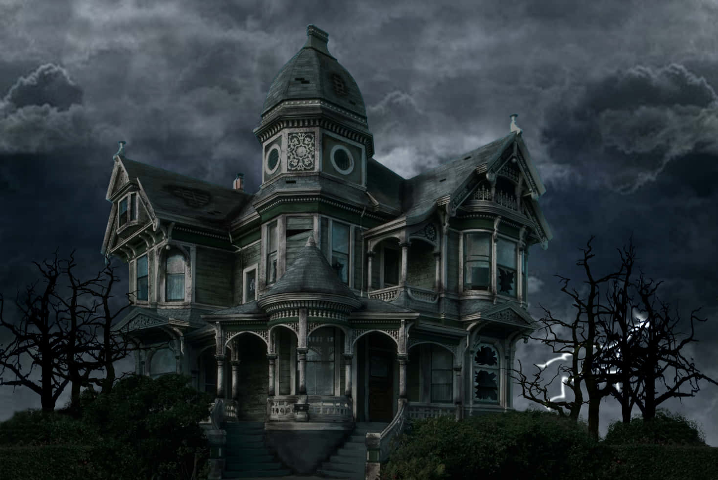 Dark and Mysterious Haunted House