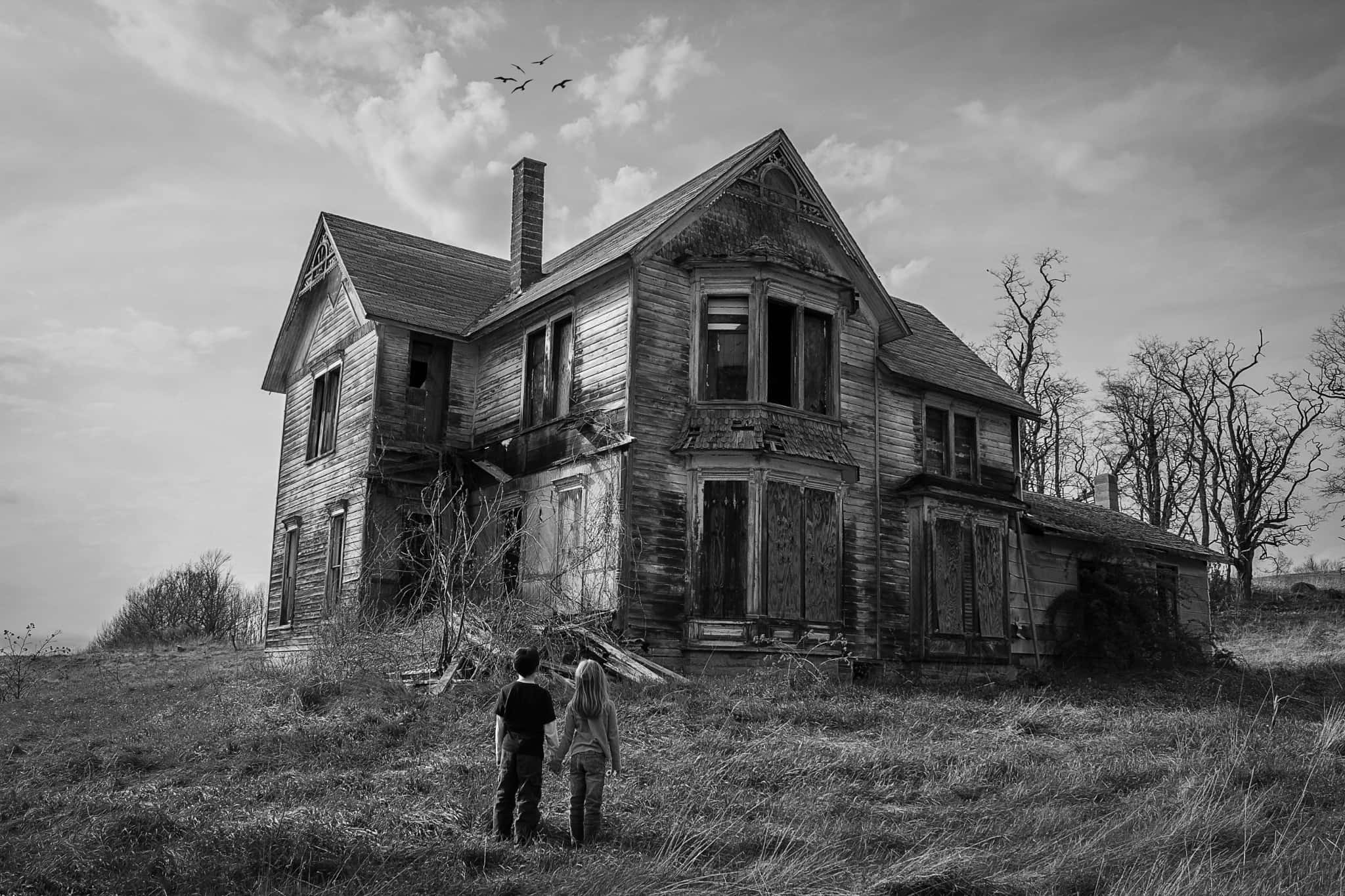 Explore the eerie mysteries of a haunted house