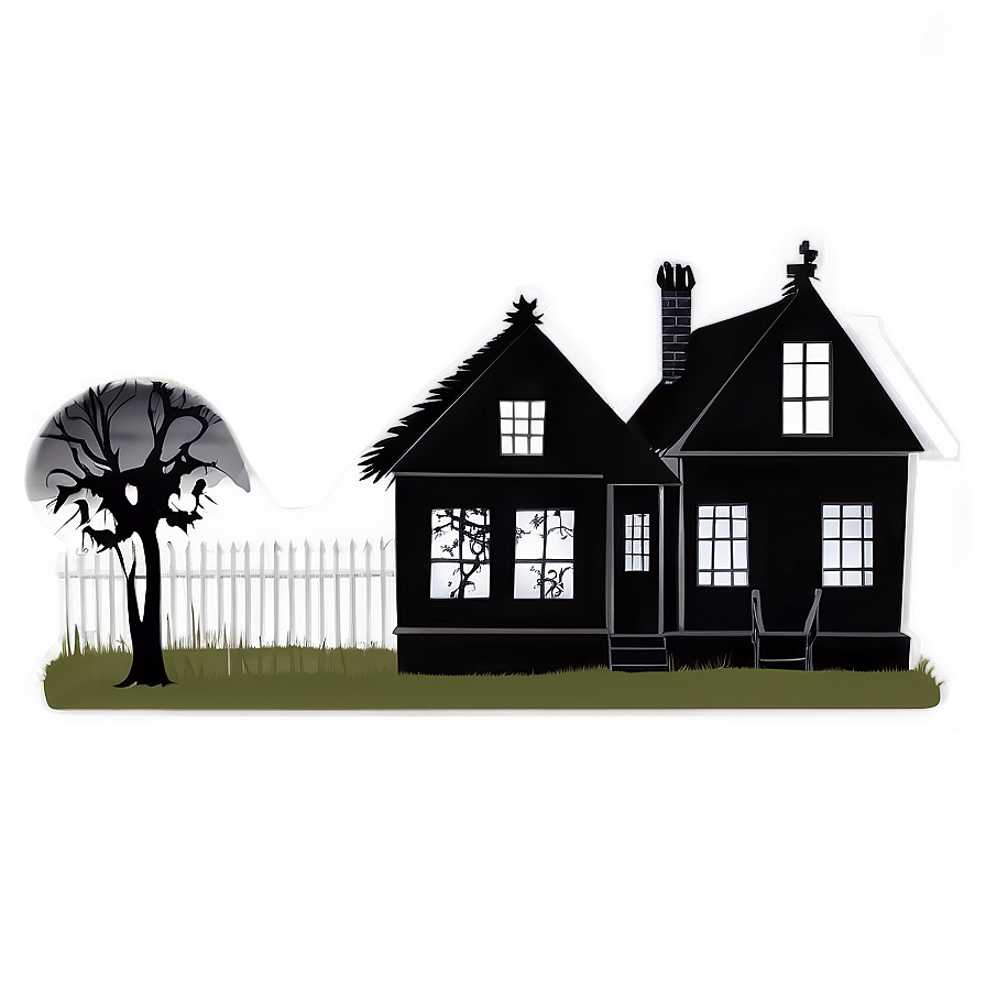 Haunted House Silhouette Png 33 PNG