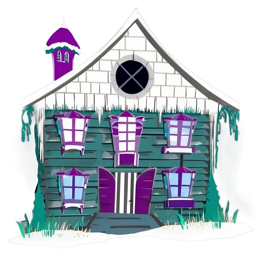 Haunted House Silhouette Png 66 PNG