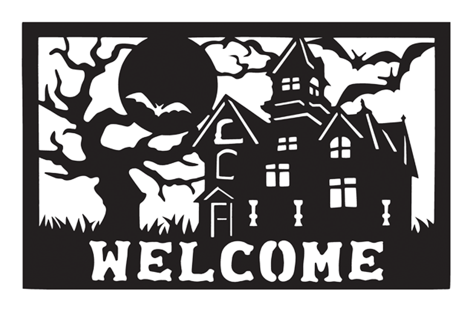 Haunted House Welcome Sign PNG