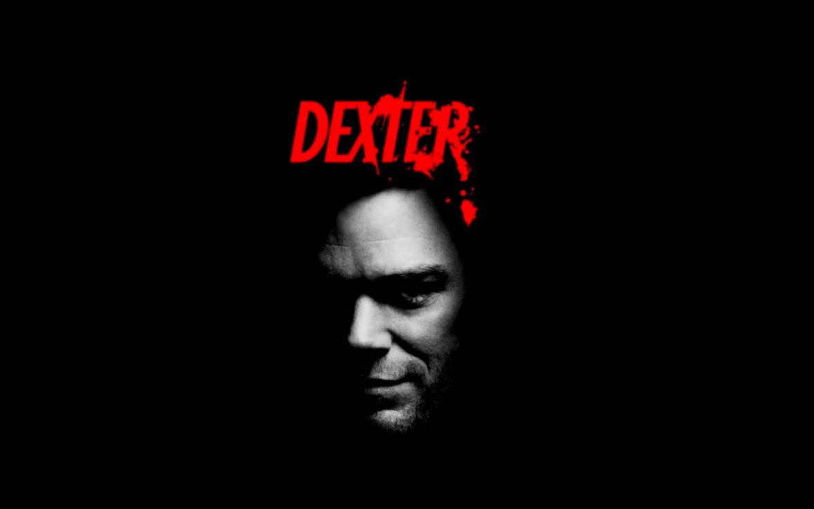 Haunting Dexter Morgan In Black And White Wallpaper