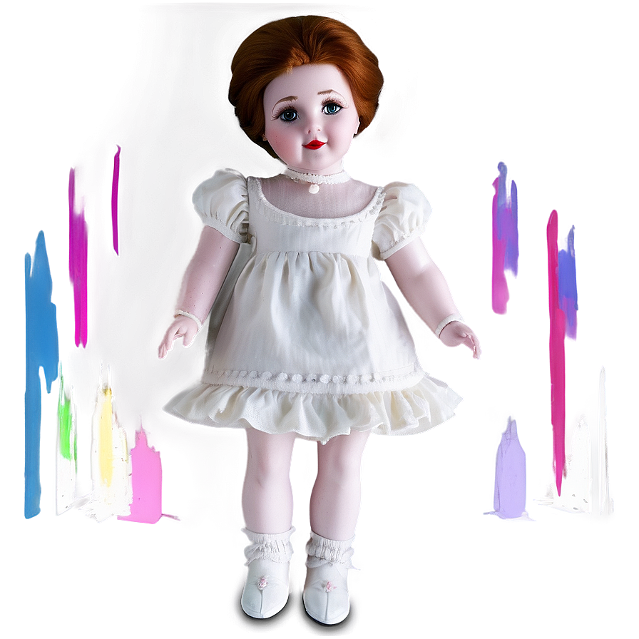 Haunting Porcelain Doll Png 06252024 PNG