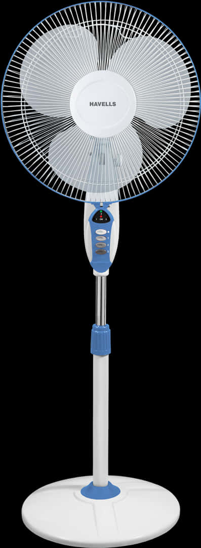 Havells Standing Fan White Blue PNG