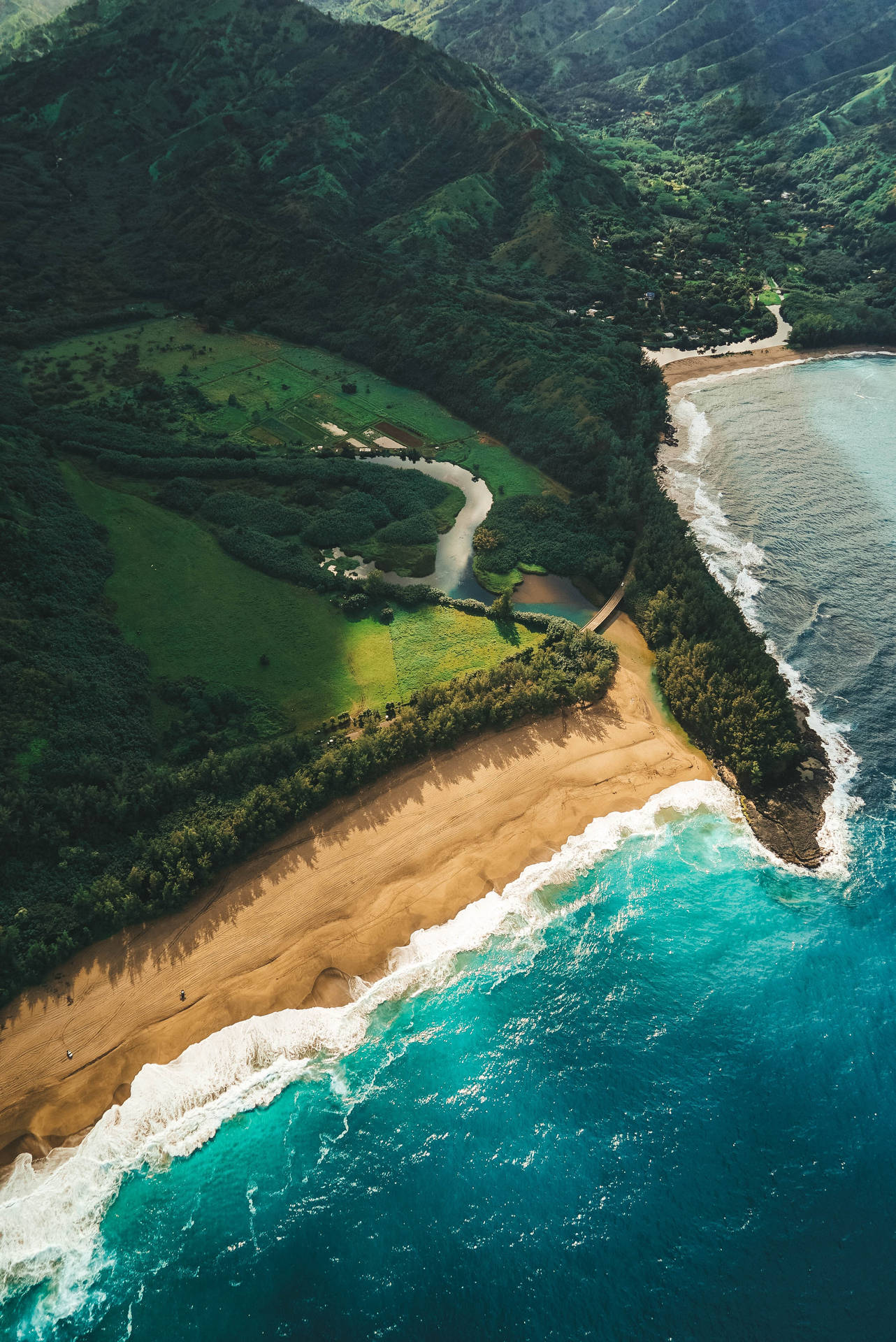 Hawaii Kauai Ocean Aerial
