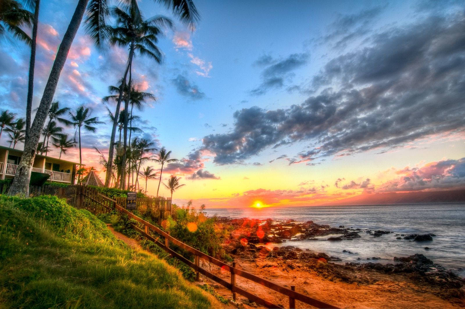 Hawaii Maui Beach Sunset Summer Wallpaper