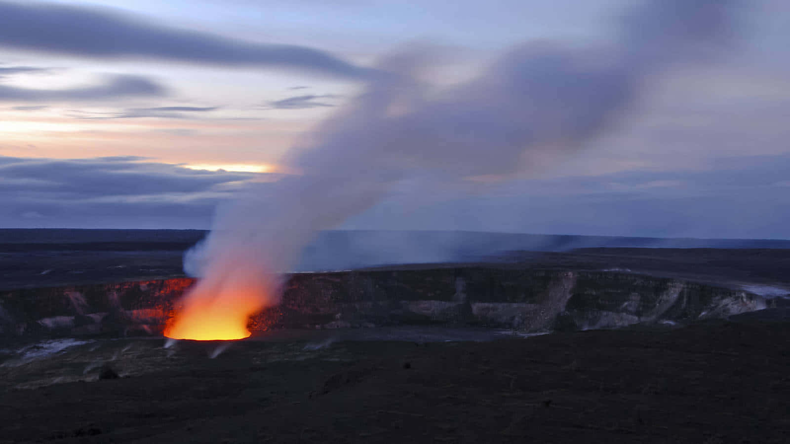 Hawaiivolcanoes National Park Night View Skulle Översättas Till Svenska Som 