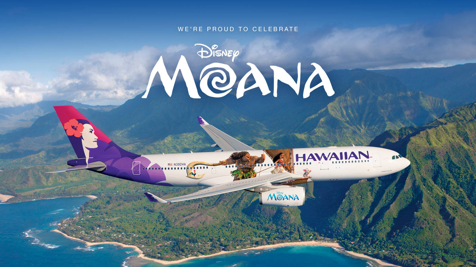 Hawaiian Airlines Meets Disney Moana Wallpaper