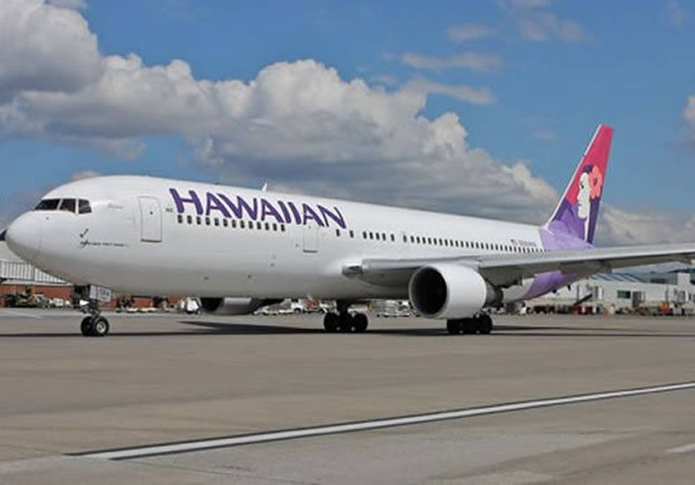 Hawaiian Airlines Plane Ready To Fly Wallpaper
