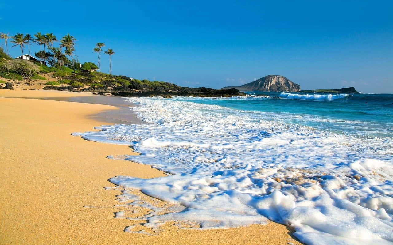 Lanikai Beach In Hawaiian Background