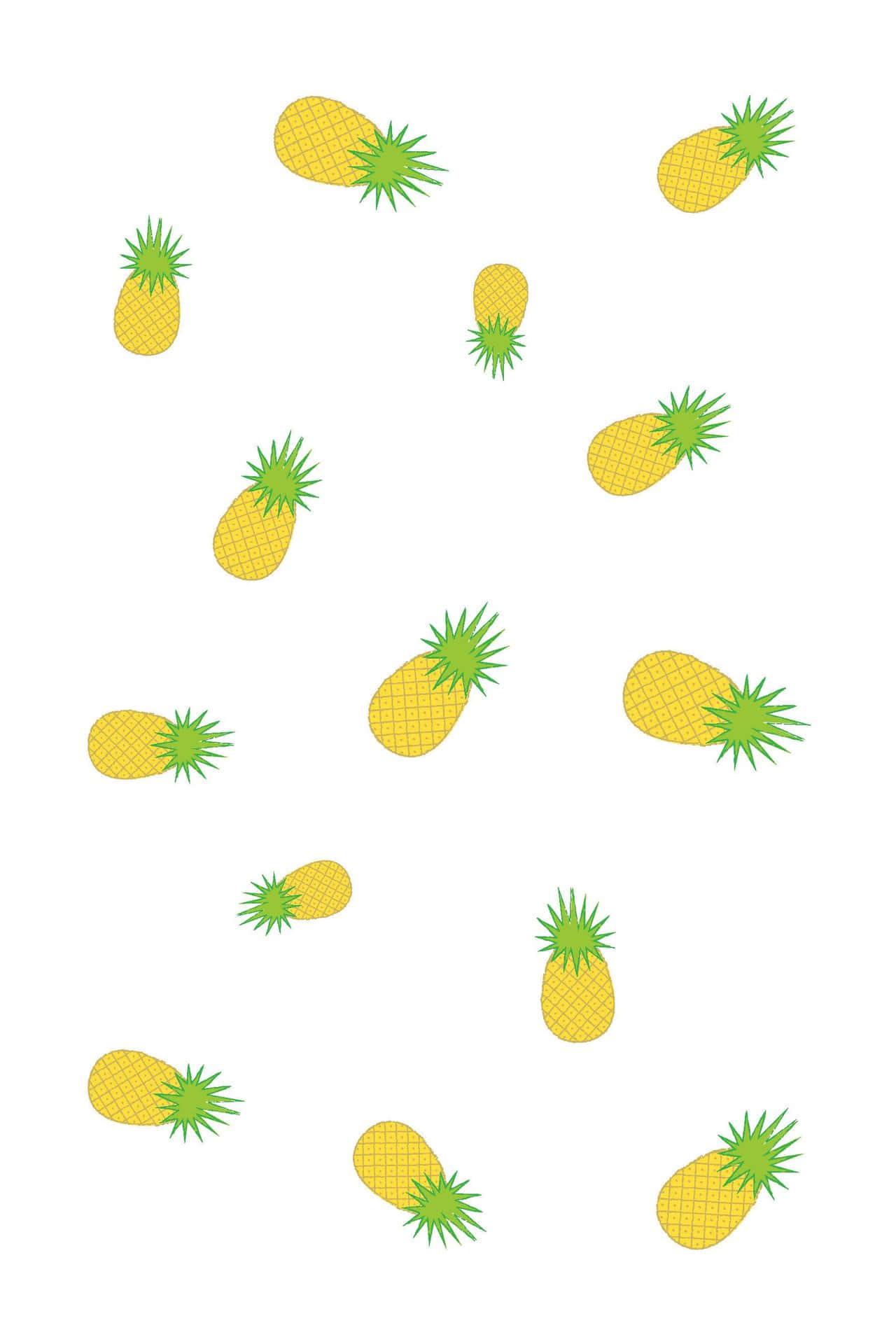 Pineapple In Hawaiian Background