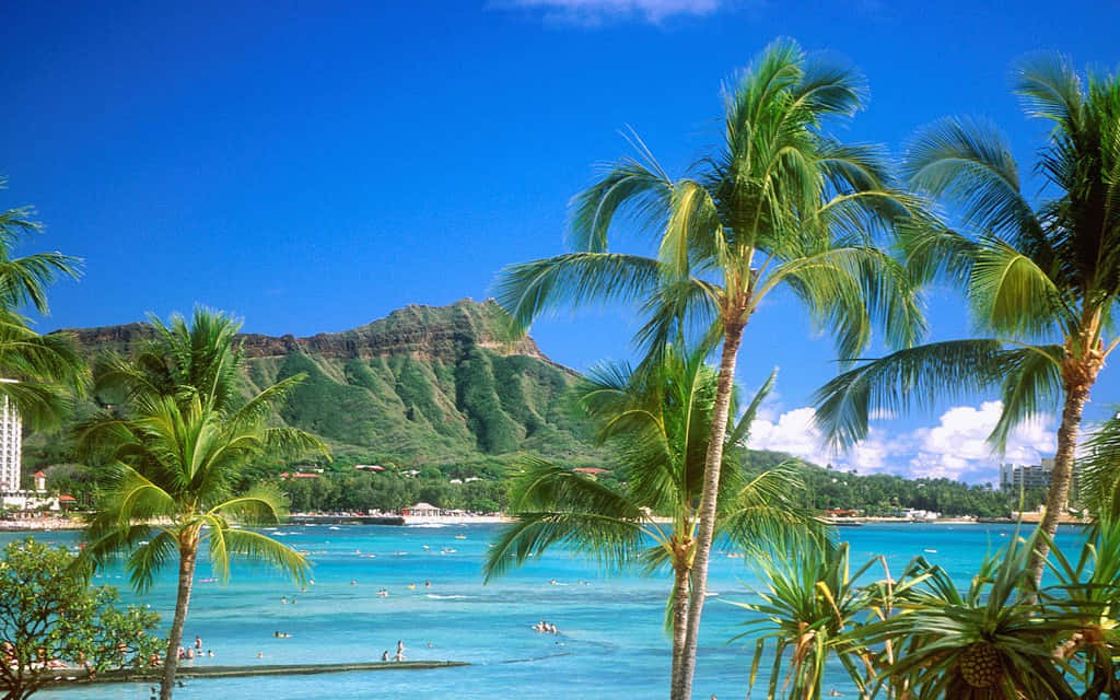 Majestic View of a Hawaiian Island Wallpaper