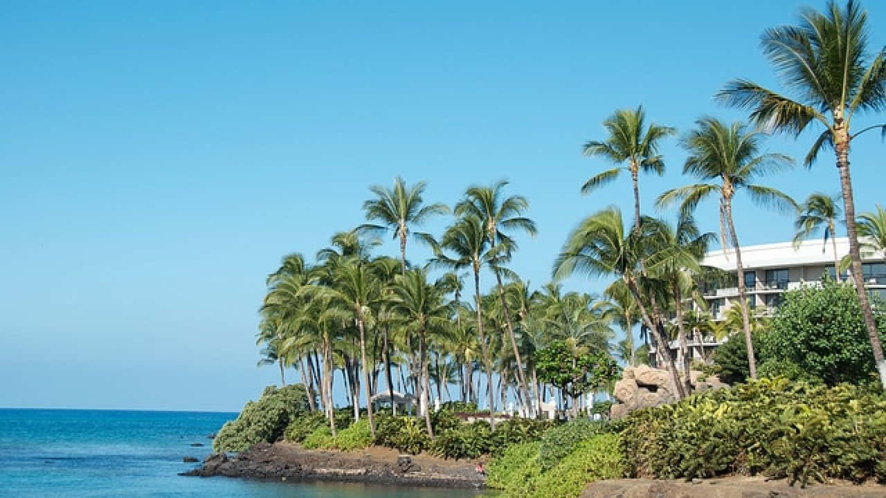 Breathtaking View of a Hawaiian Island Wallpaper