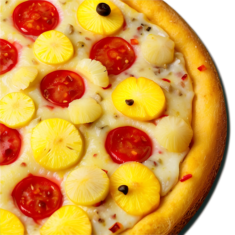 Hawaiian Pineapple Pizza Png Iwv49 PNG