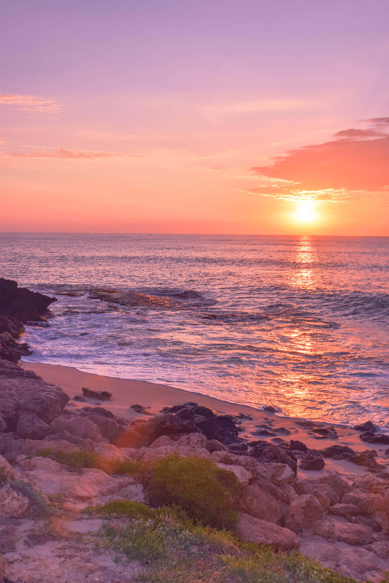 Hawaiian Sunset Beach Side Pictures