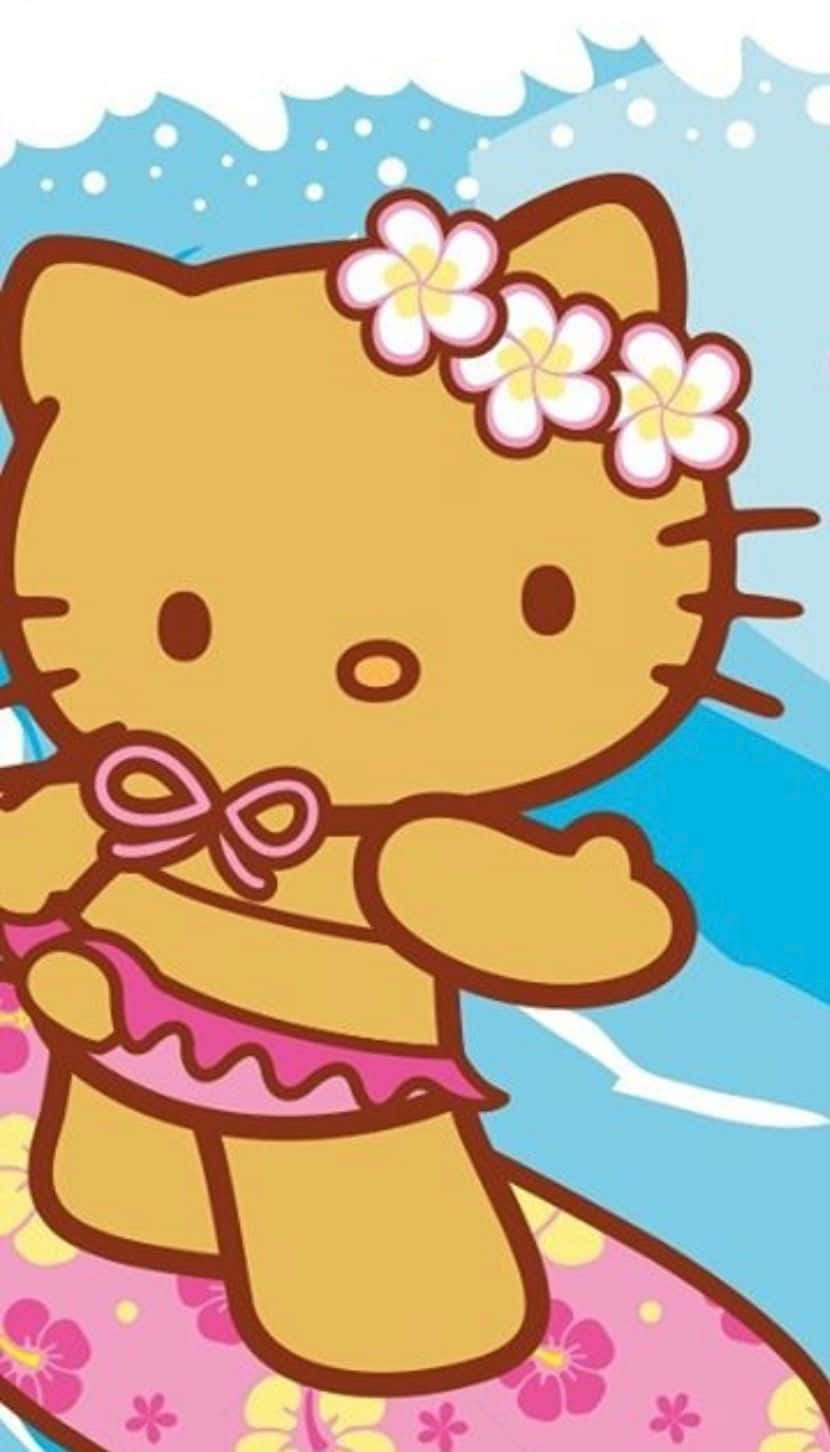 Hawaiian Theme Hello Kitty Wallpaper