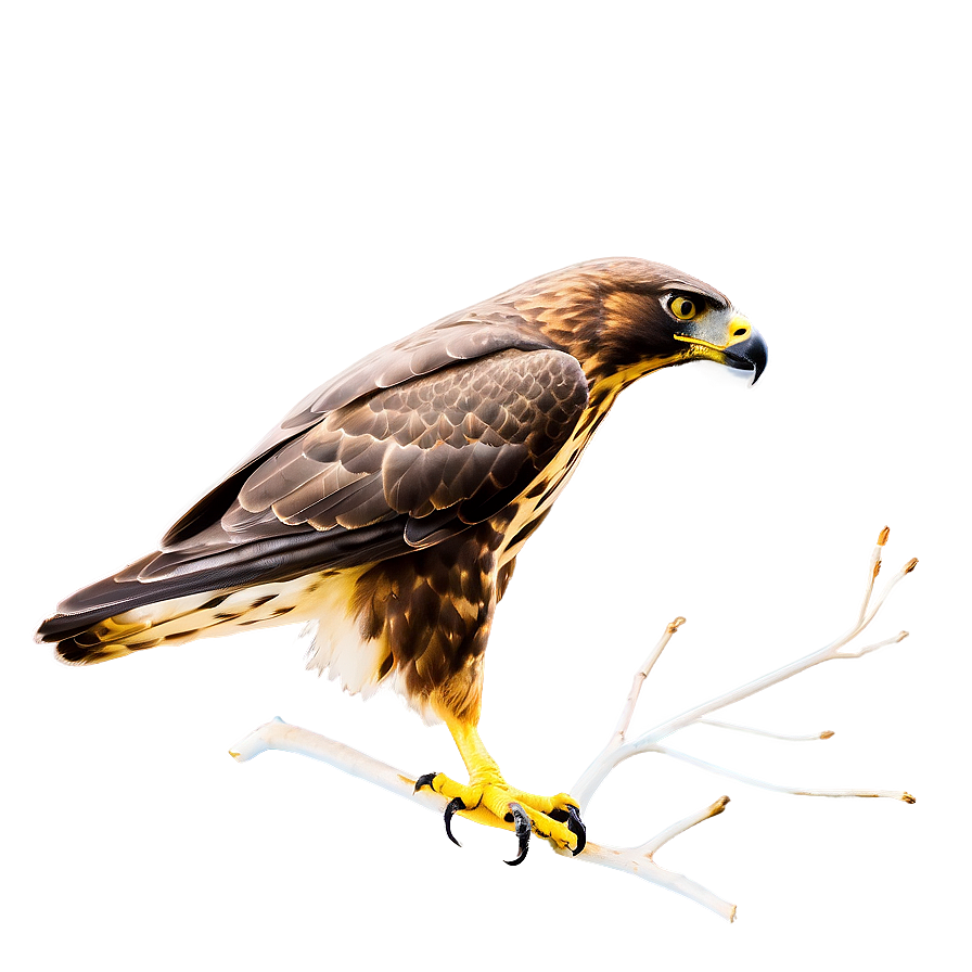 Hawk In Detailed Sketch Png 06122024 PNG