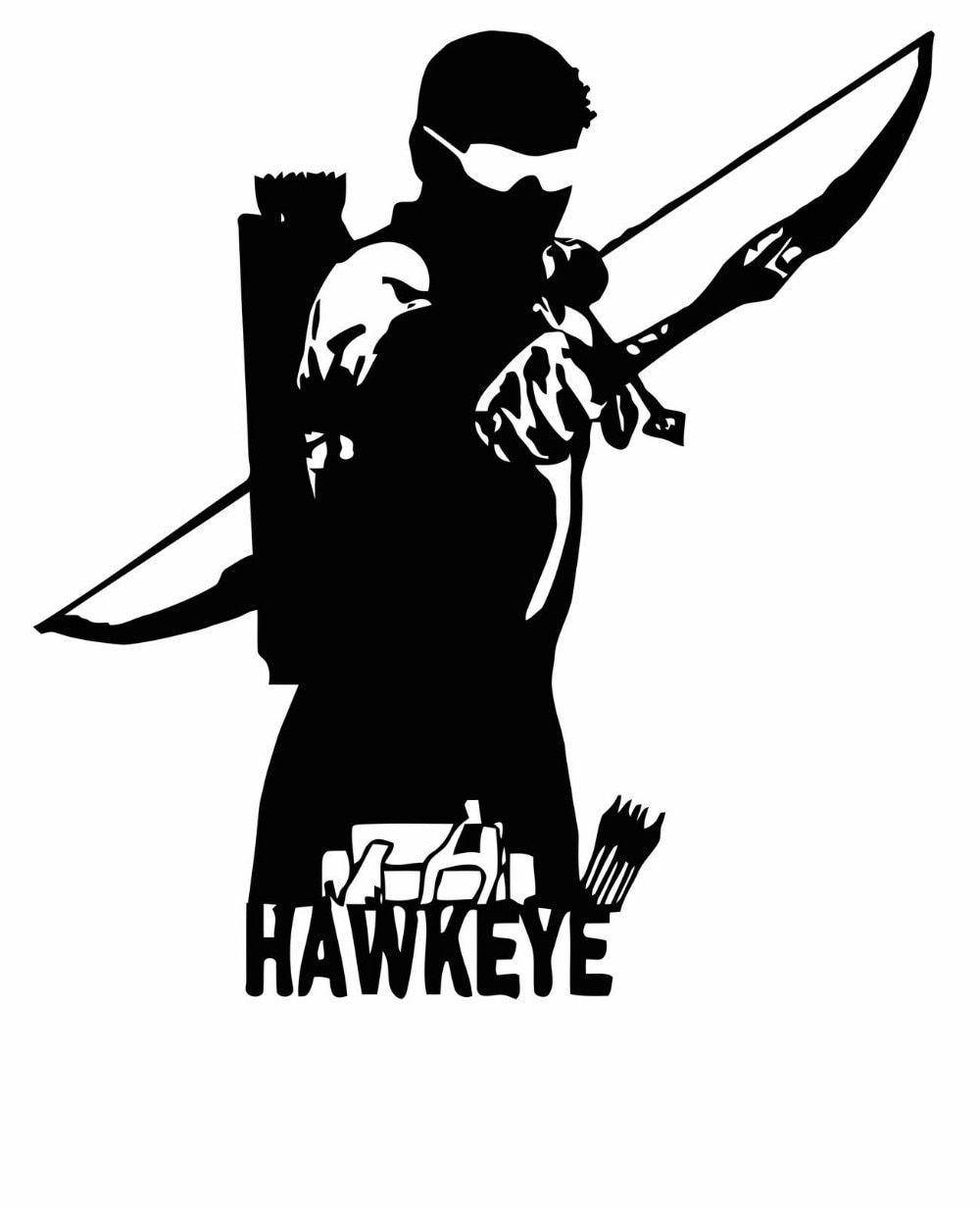 Hawkeye Avenger Marvel Silhouette